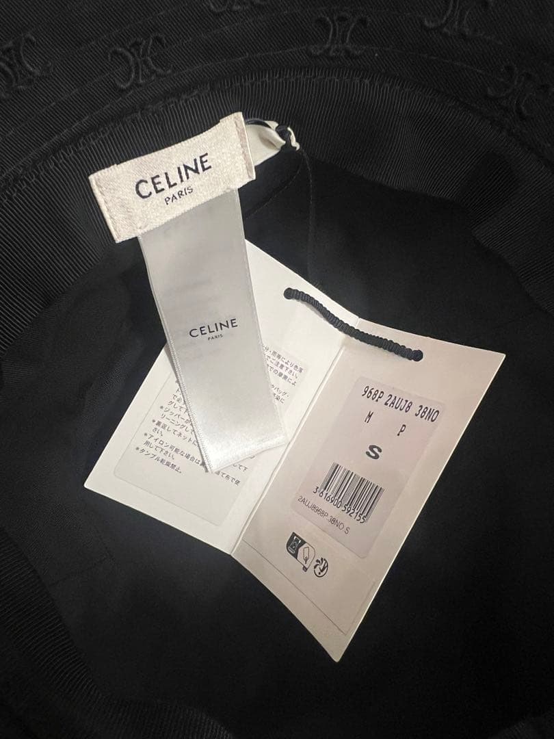 ★値下げ★ 新品　新作　CELINE ミニトリオンフ バケットハット ブラック