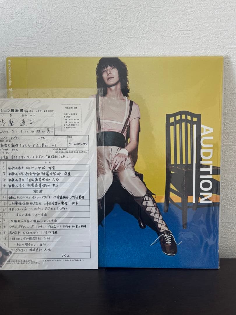 ドレスコーズ　オーディション　特典付 レコード　LP 毛皮のマリーズ　志磨遼平