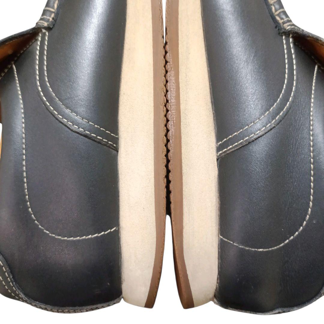 現行ロゴ✨HERMES ターボ スリッポン 黒 40 イタリア製