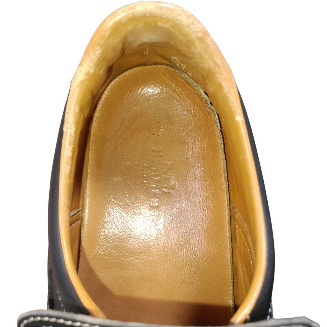 現行ロゴ✨HERMES ターボ スリッポン 黒 40 イタリア製