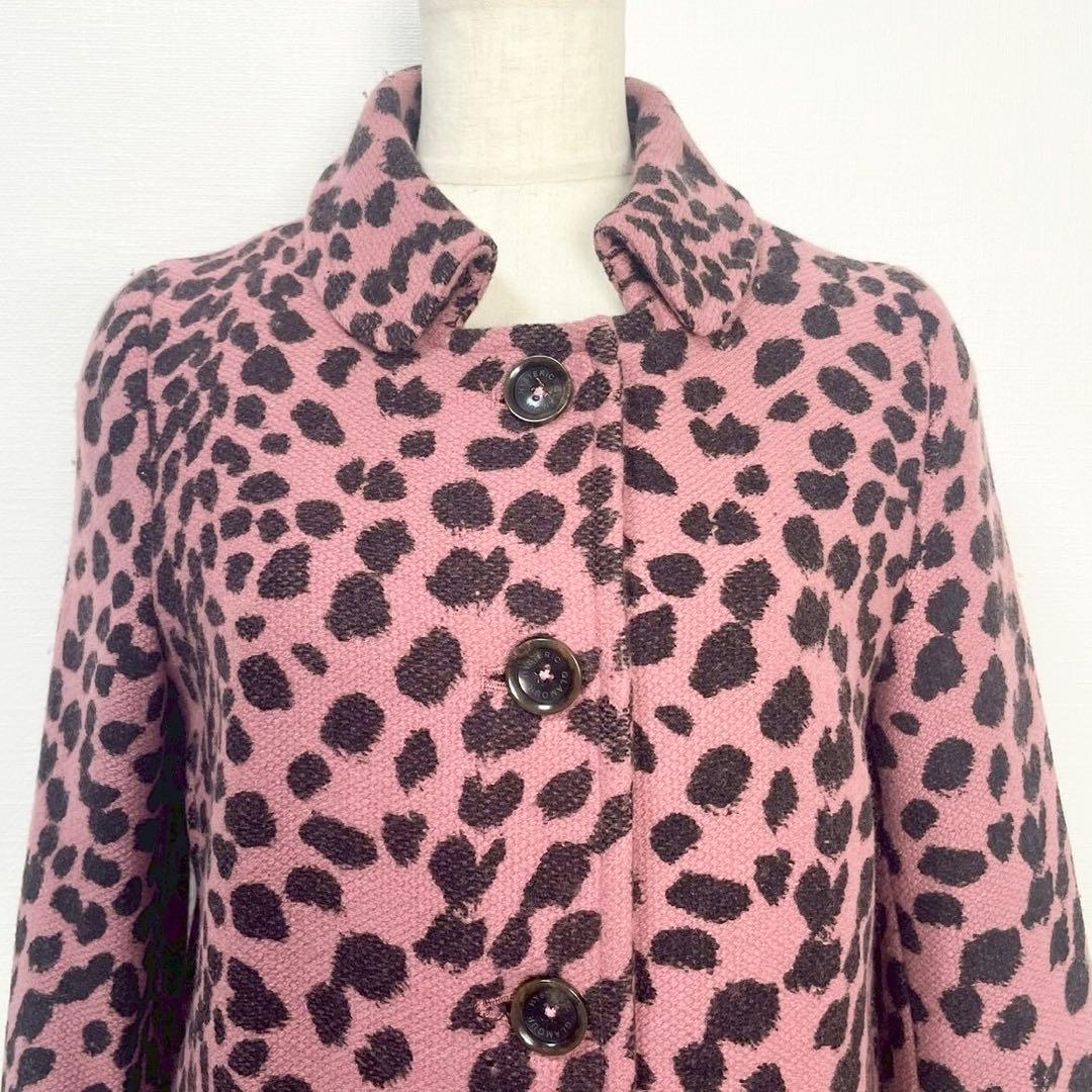 y2k❤️ HYSTERIC GLAMOUR レオパード柄 ステンカラーコート