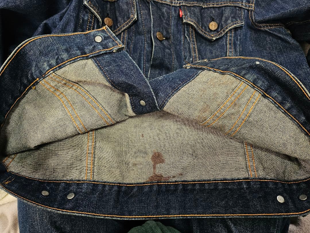 60s BIG E 70505 真っ紺 USA製 ヴィンテージ BIGサイズ