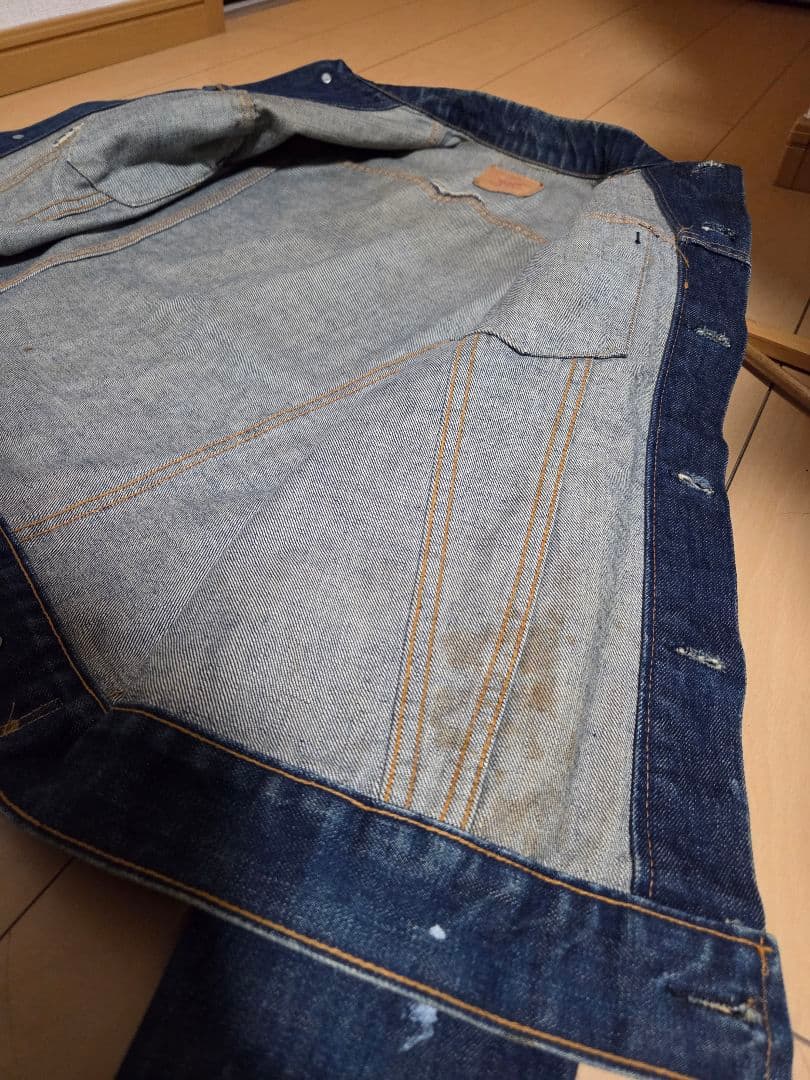 60s BIG E 70505 真っ紺 USA製 ヴィンテージ BIGサイズ