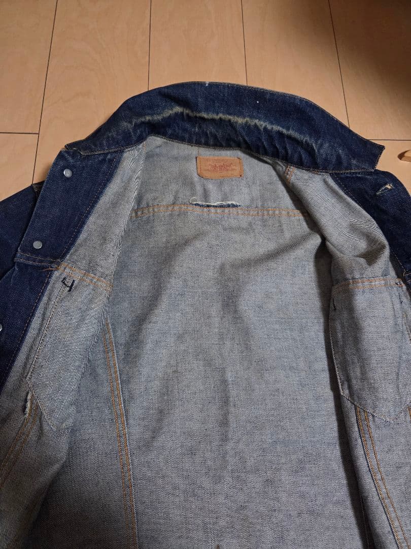 60s BIG E 70505 真っ紺 USA製 ヴィンテージ BIGサイズ