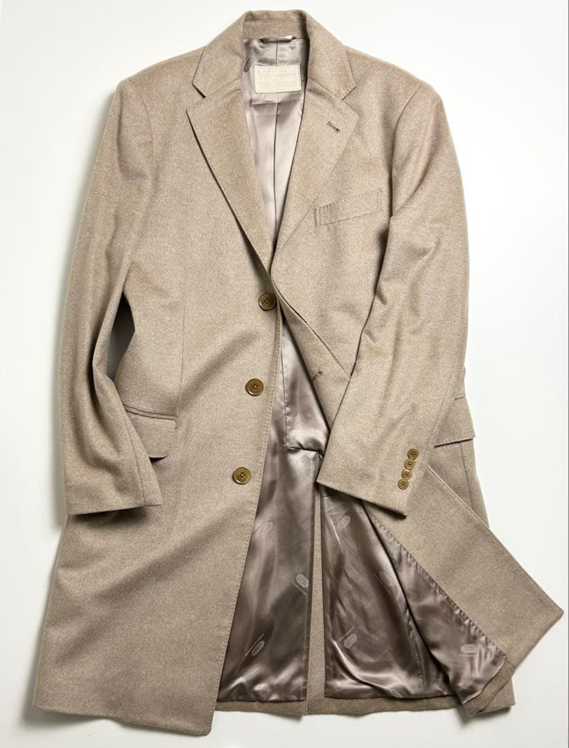 定価15万~【最高級】GOBI(ゴビ)カシミヤ100%チェスターコート/比翼/M