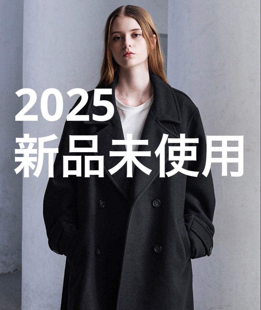 CLEL ウールブレンドテックメルトンダブルチェスターコート　CLELコート