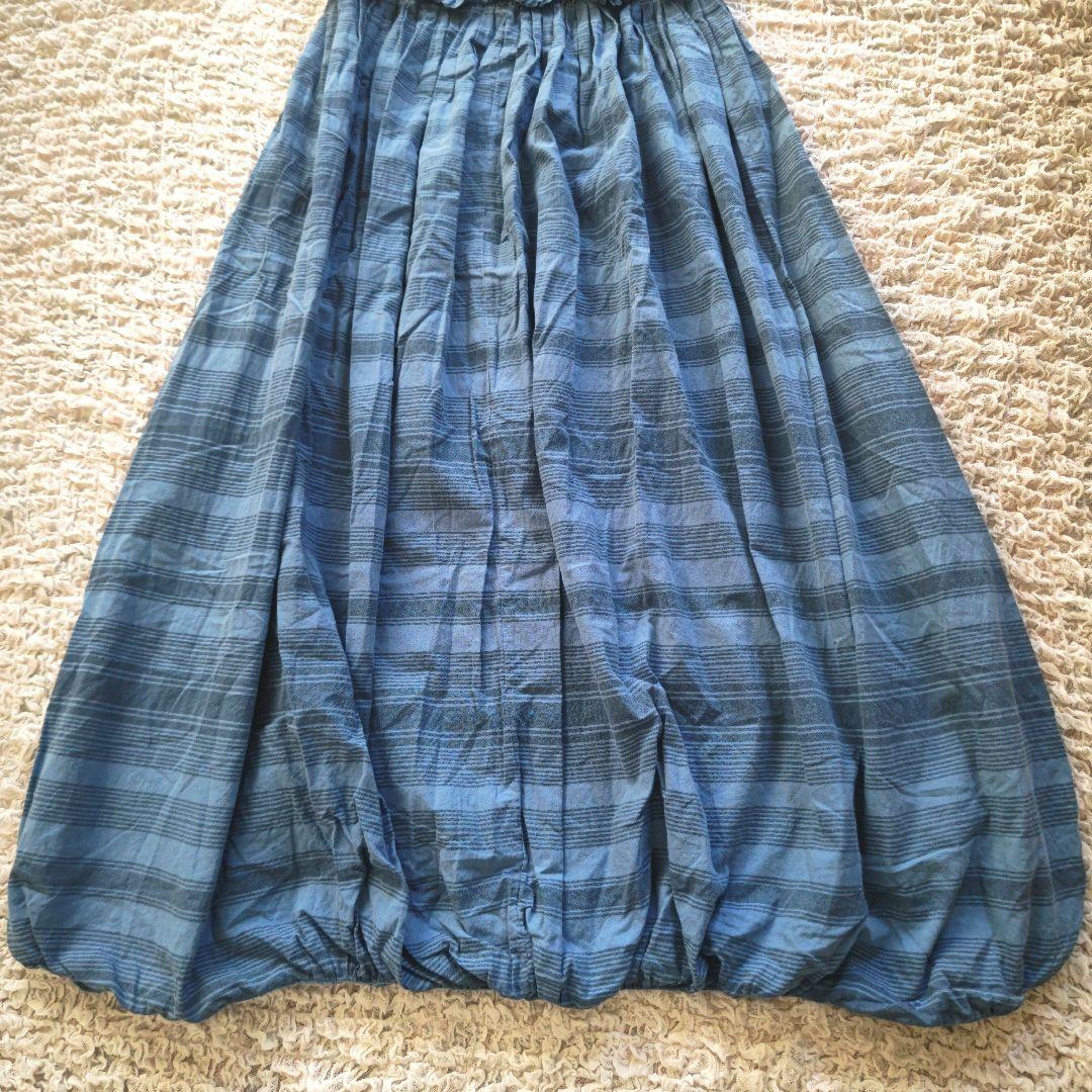 KAPITAL　インディゴ　変形デザイン　ピコフリル　バルーン　オールインワン