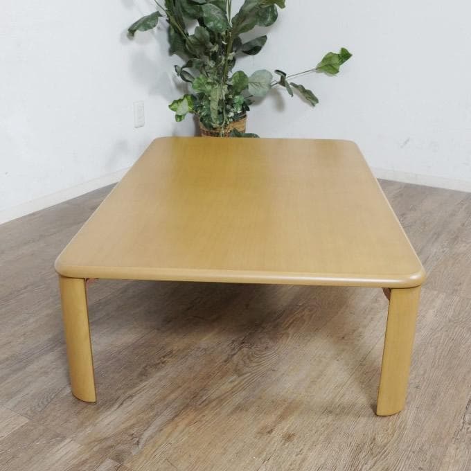 フォロー割【新品】折りたたみ式　テーブル　幅120　コンパクト収納　シンプル