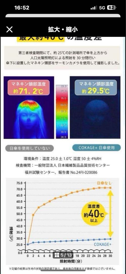 ◆COKAGE+ ACTIVE◆自動開閉 55cm 切り継ぎ パウダーブルー