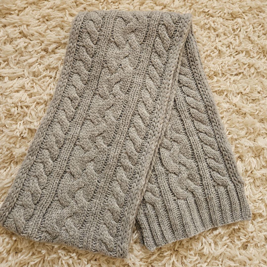 美品　Polo Ralph Lauren ポロベア　ケーブル編みニット　マフラー