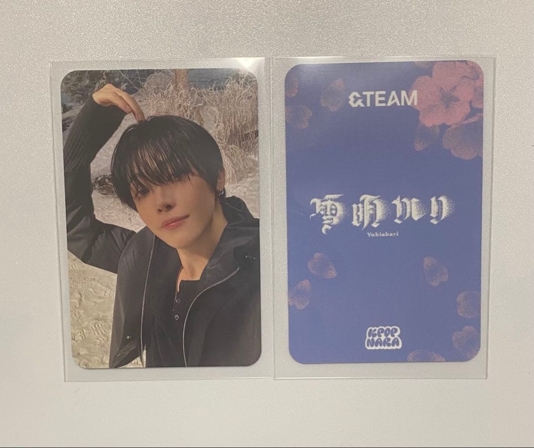 &TEAM 雪明かり　トレカ　kpopnara ラキドロ　ニコラス