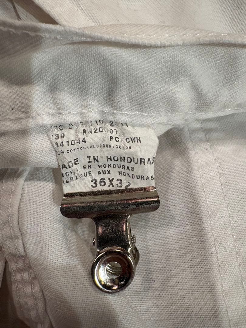 Dickies ホワイトペインターパンツワークパンツ汚れ有り