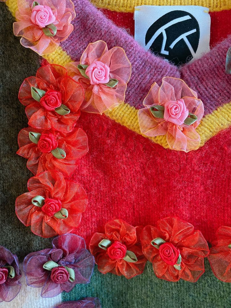 YanYan(ヤンヤン) マルチカラーニットベスト