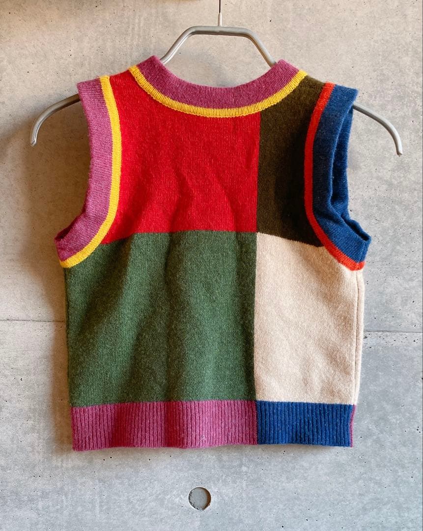 YanYan(ヤンヤン) マルチカラーニットベスト