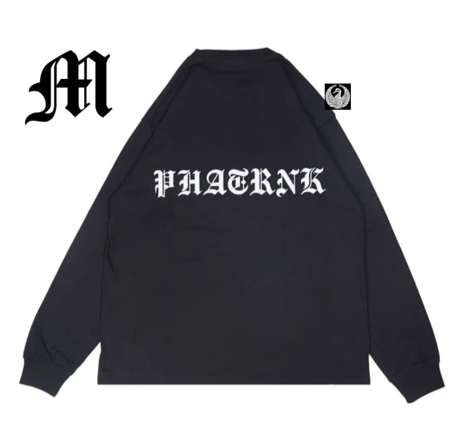【PHATRNK✙ファットランク】 Old Pロゴ 長袖 M 黒