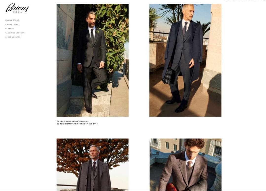 【新品/定価93万5000円/付属品付】ブリオーニ　グレー　スーツ　セットアップ