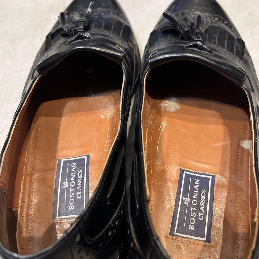 ボストニアン　タッセルローファー　27cm 黒