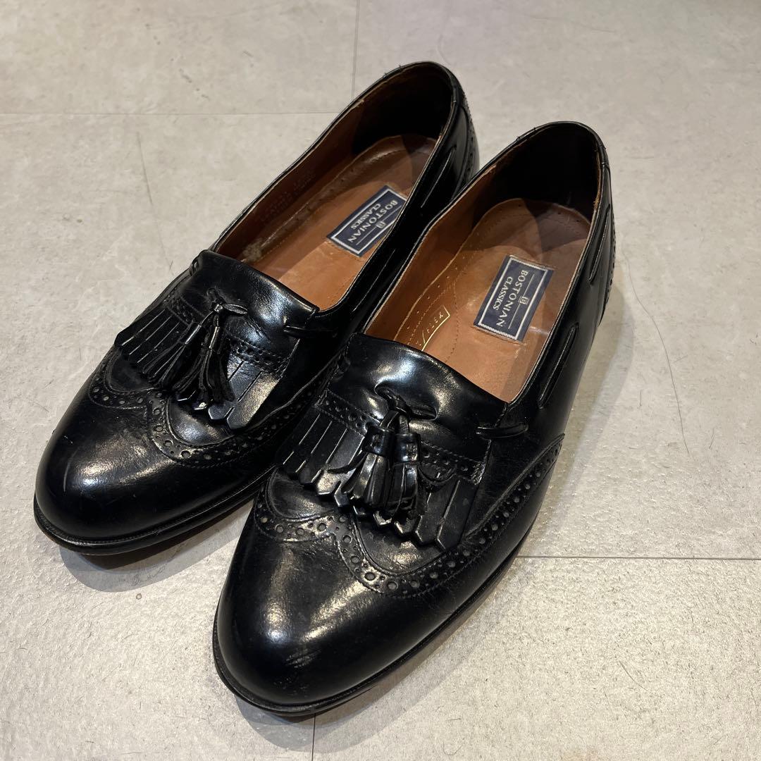 ボストニアン　タッセルローファー　27cm 黒