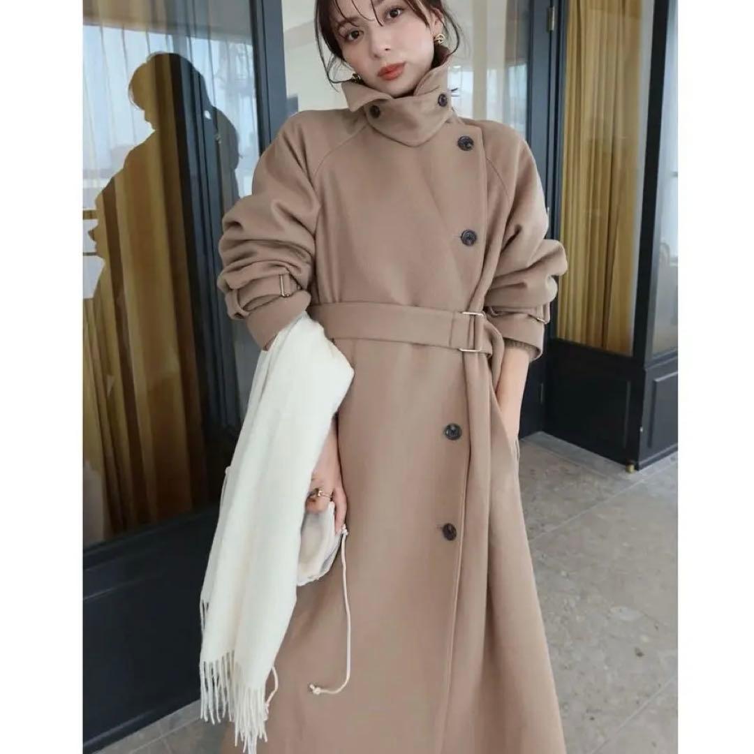 【anuans】2025秋冬 完売商品 ベージュ ロングコート