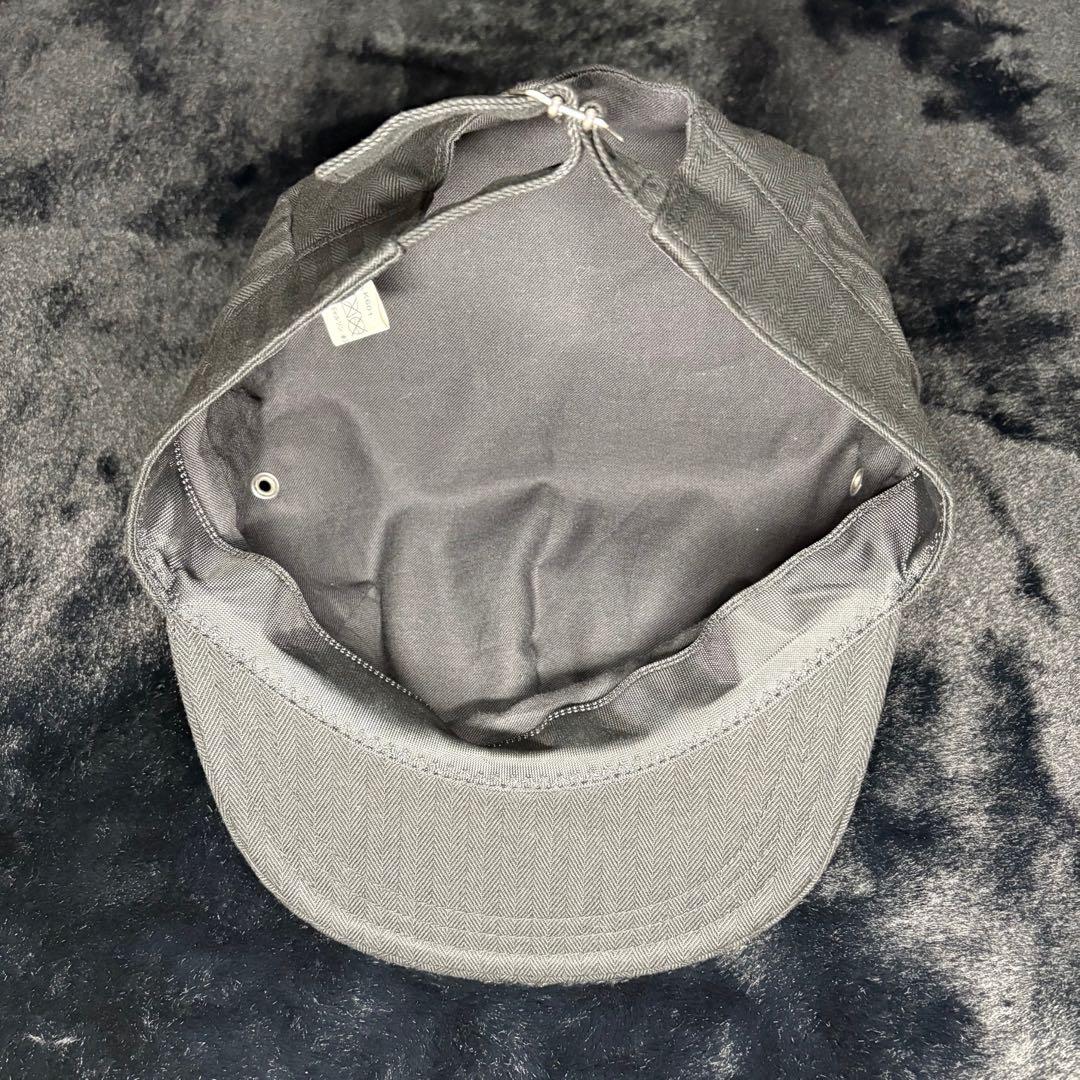 COMME des GARÇONS HOMME ストライプキャスケット BLK