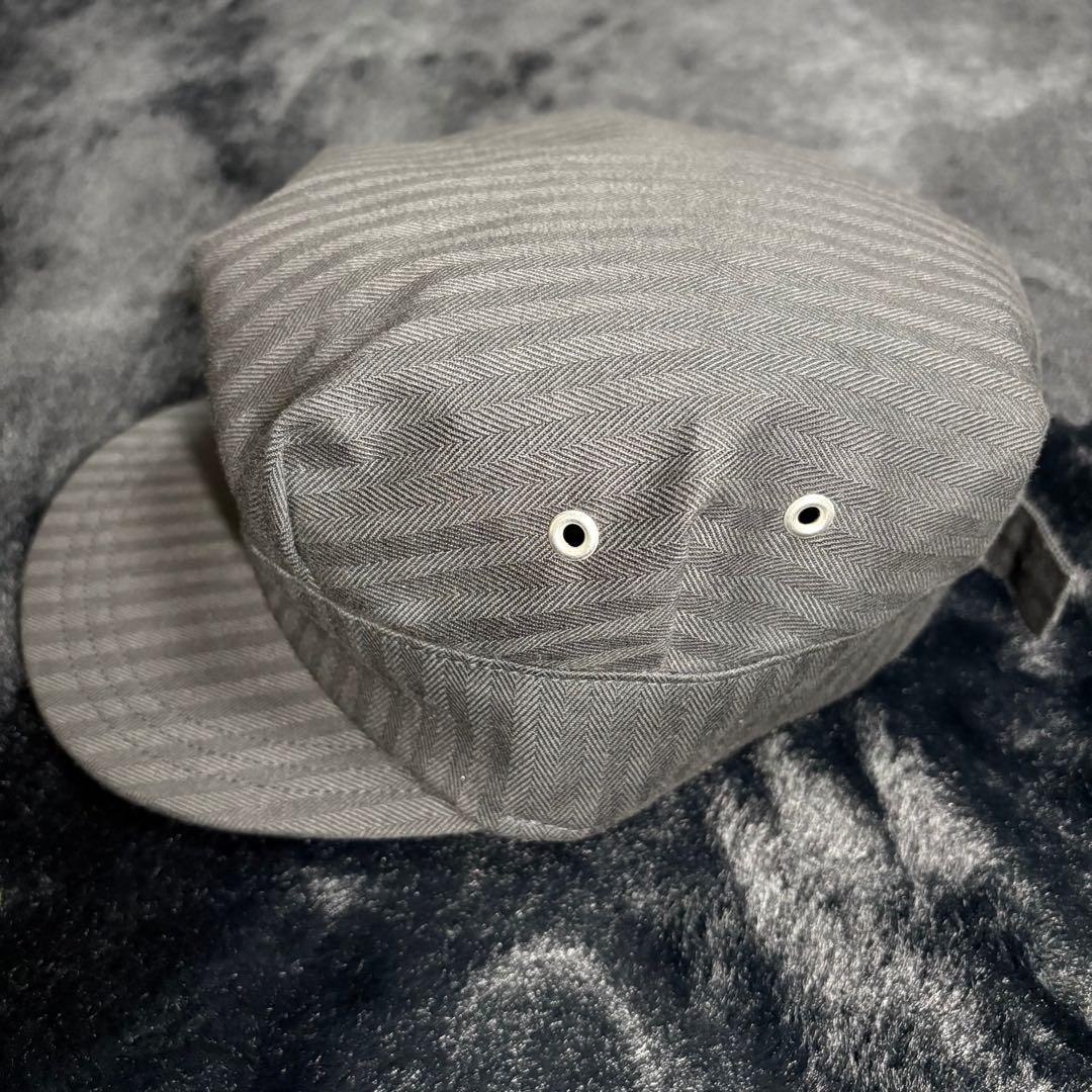 COMME des GARÇONS HOMME ストライプキャスケット BLK