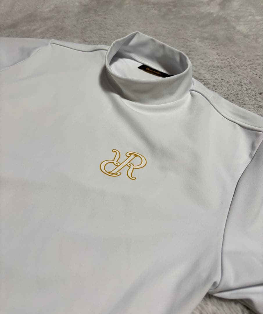 Resurrectionメンズ LSロゴハイネックシャツホワイトM