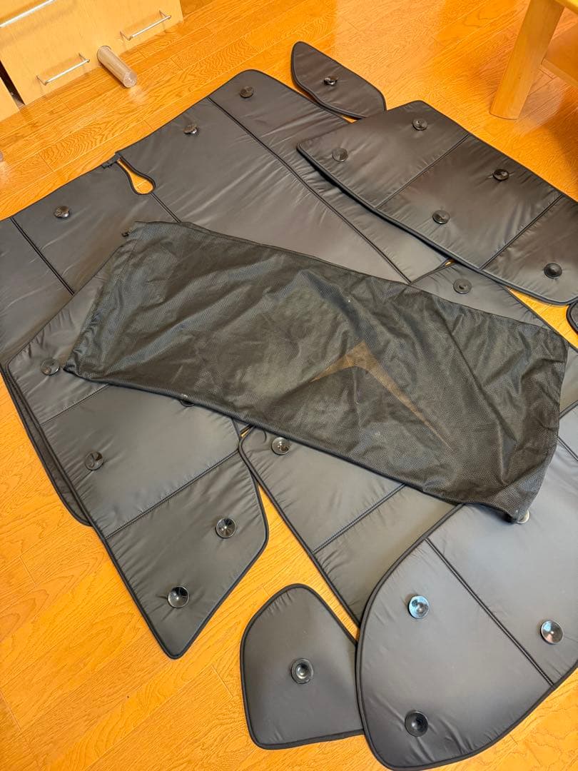 ホンダ フィット 趣味職人 サンシェード 1台セット　収納ネット付き　車中泊