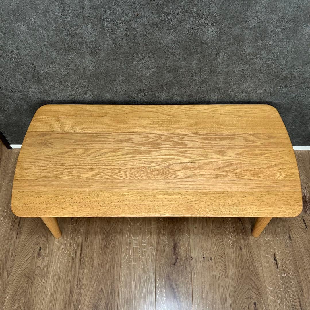 大塚家具 センターテーブル シネマ2 レッドオーク材 ホワイトオーク色 4万