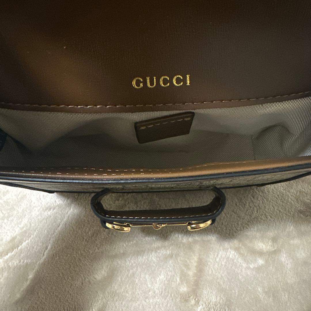 GUCCI GGパターン ショルダーバッグ ベージュ/ブラウン