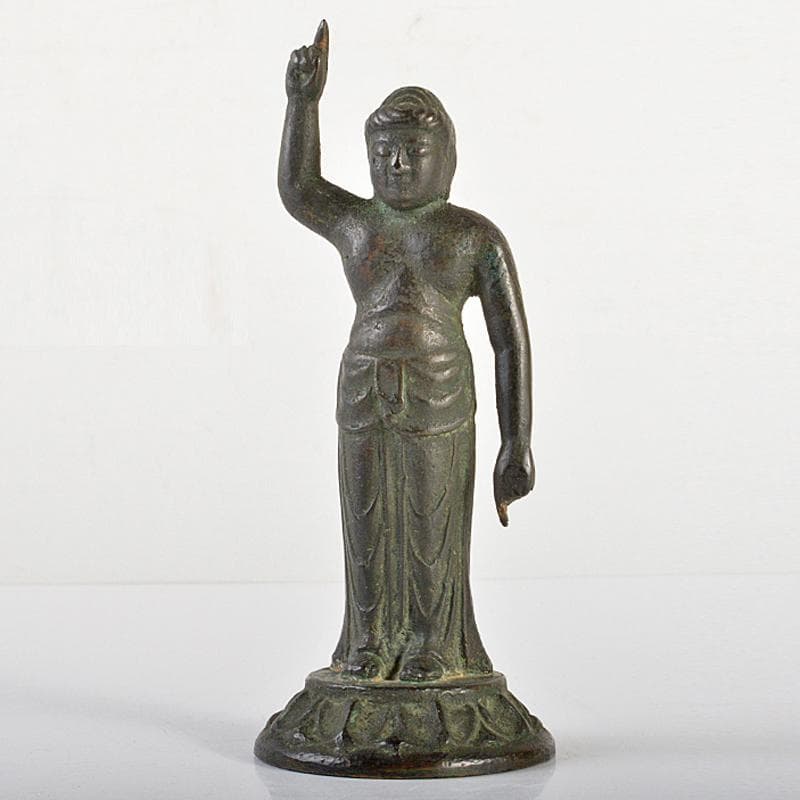 くまくま　仏教美術　古銅　誕生仏　仏像　V　R6707