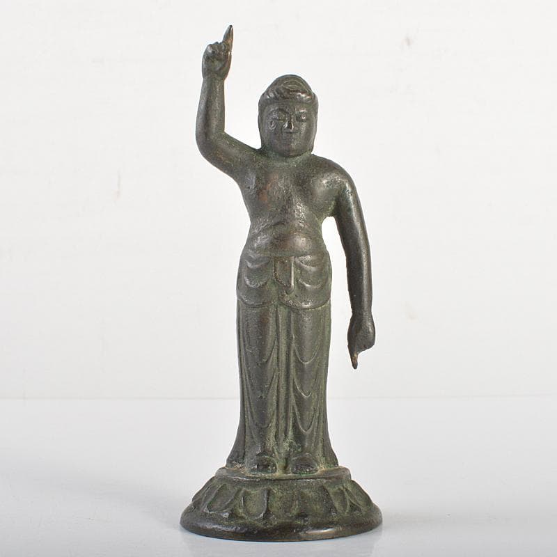 くまくま　仏教美術　古銅　誕生仏　仏像　V　R6707