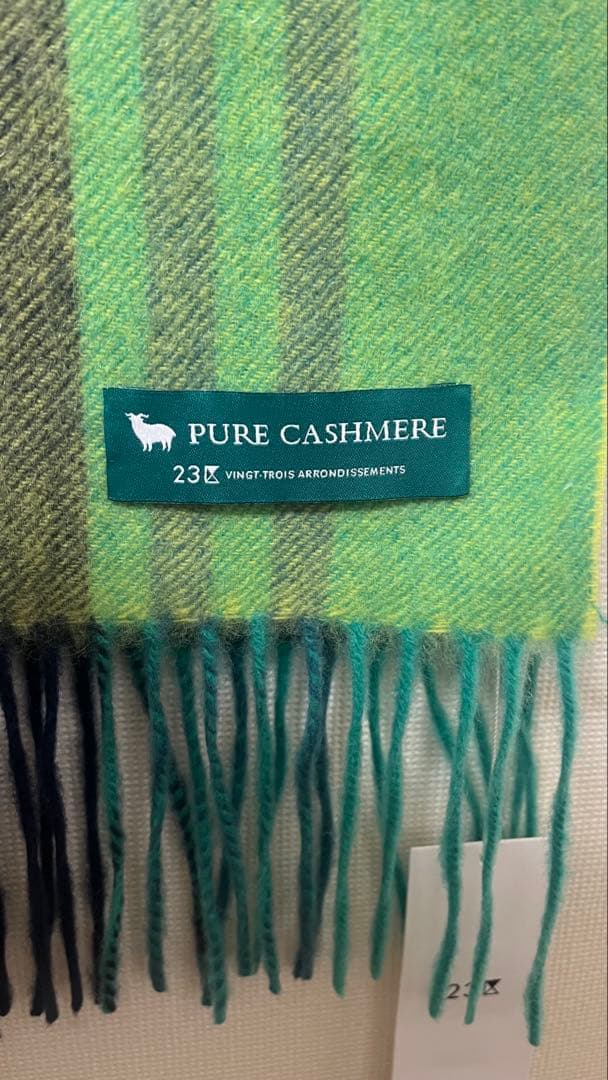 23区今季新品カシミヤ チェック マフラー