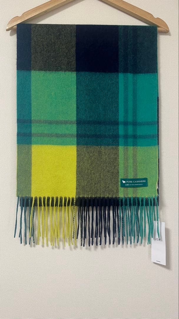 23区今季新品カシミヤ チェック マフラー