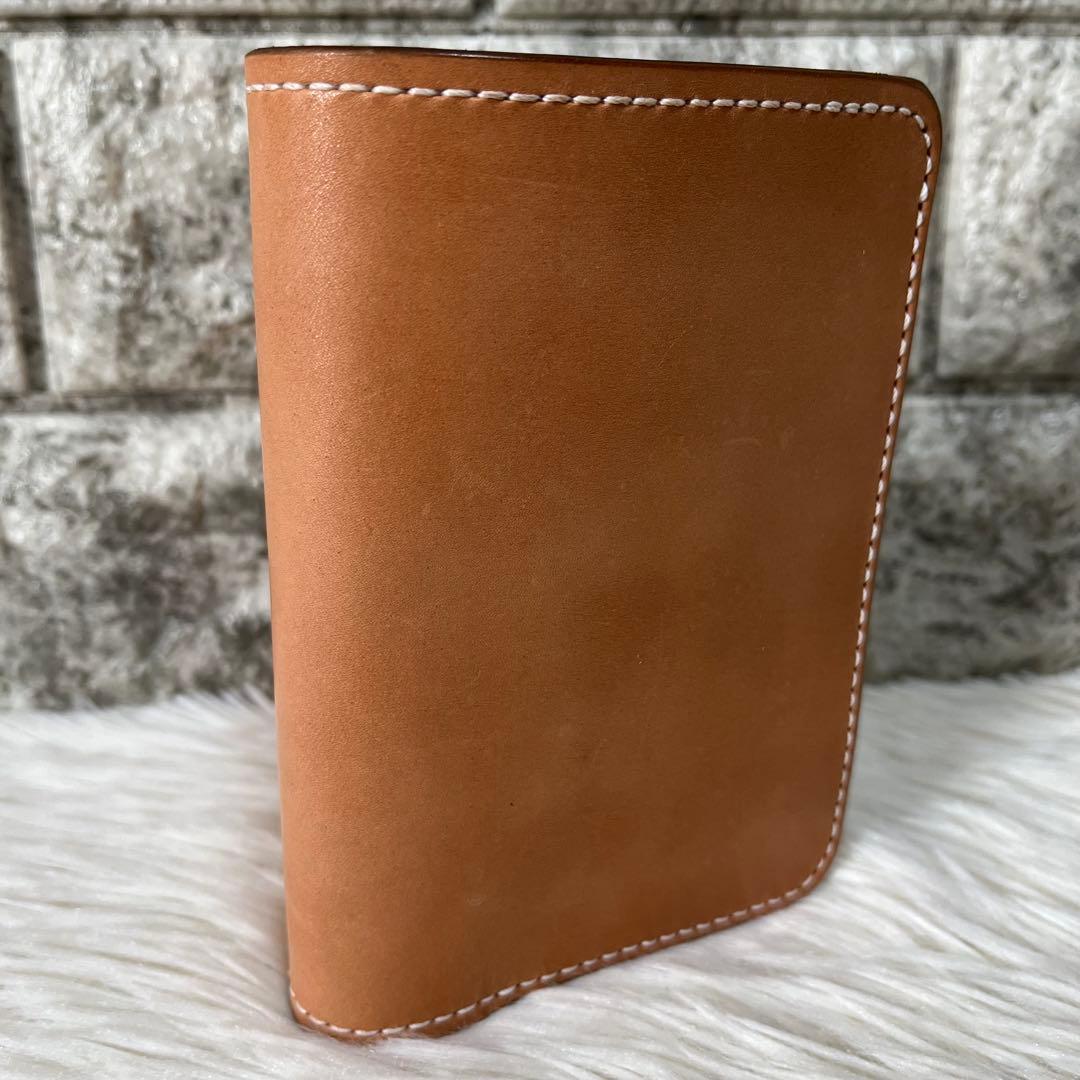 【新品未使用】ガイア2096 栃木レザー　ヌメ革　二つ折り財布