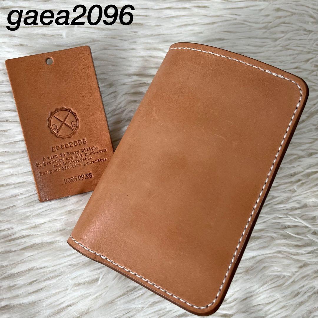 【新品未使用】ガイア2096 栃木レザー　ヌメ革　二つ折り財布