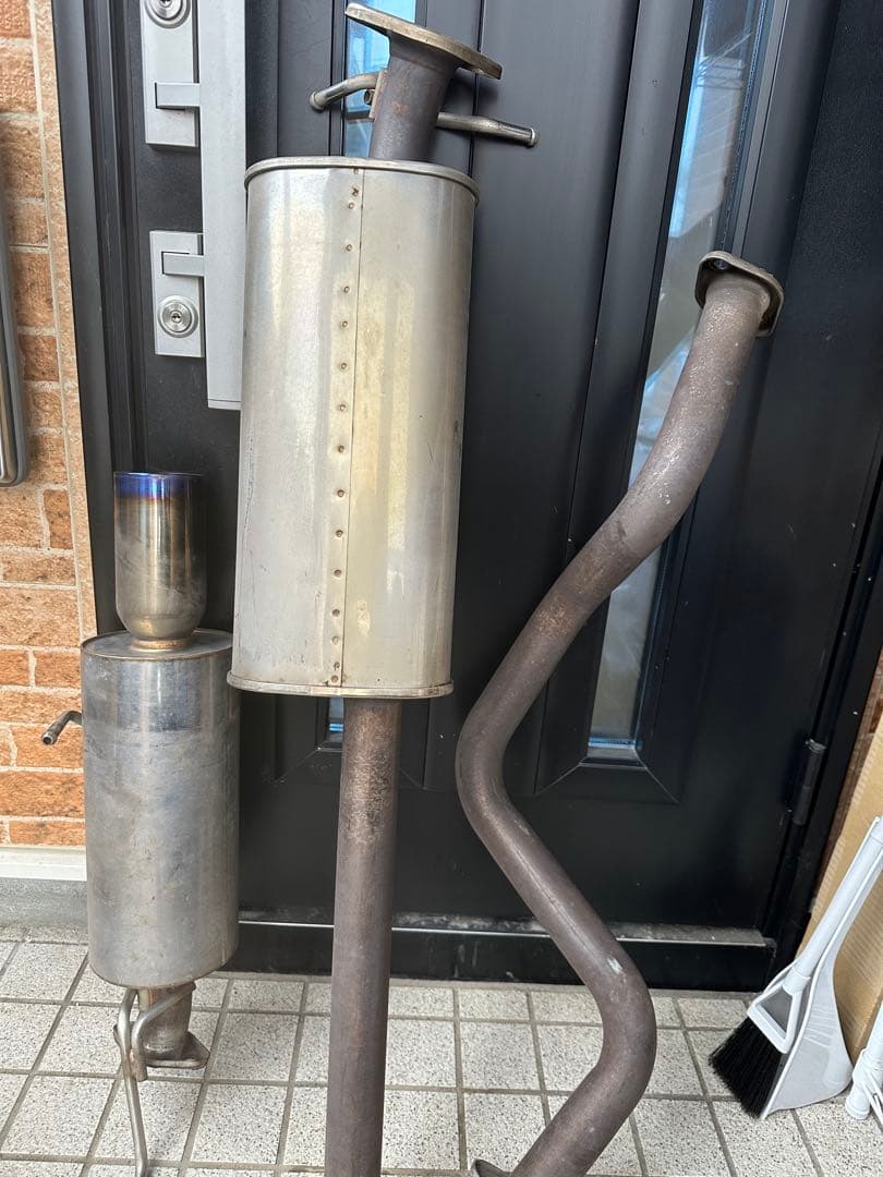 たまねぎ様　ステンレス製 シルバー直管マフラー