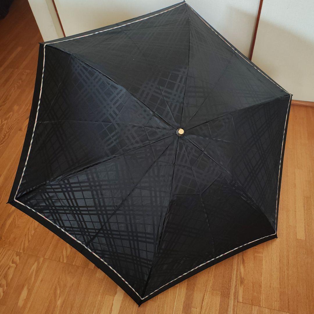 BURBERRY 折りたたみ傘 ブラック 55センチ