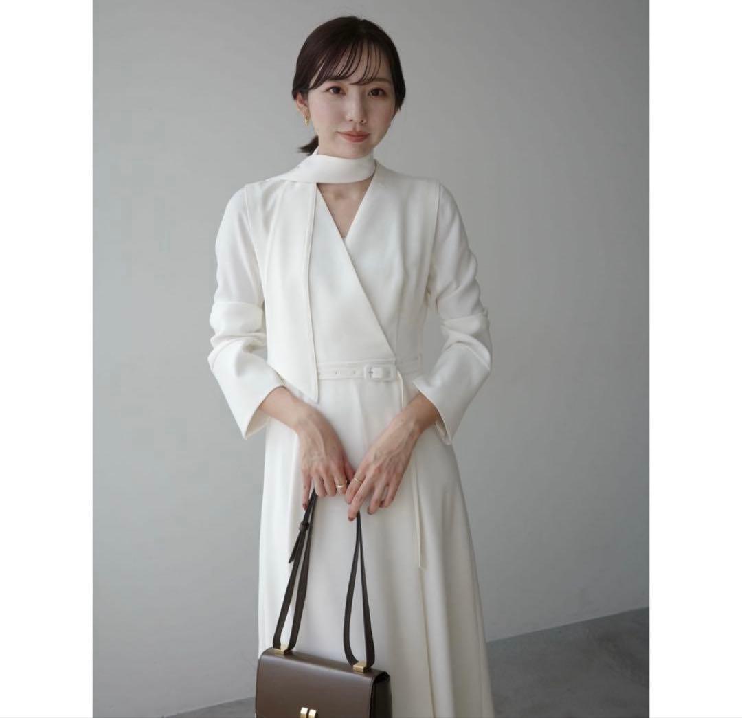 【値下げ‼︎】anuans アニュアンス ダブルサテンクラシカルワンピース