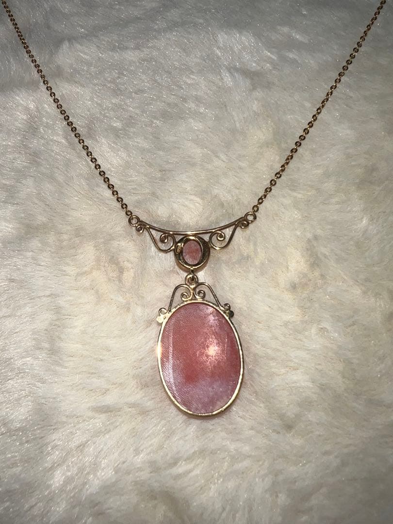 カメオ　ペンダントネックレス　585の刻印あり ヴィンテージ　k18おまけ