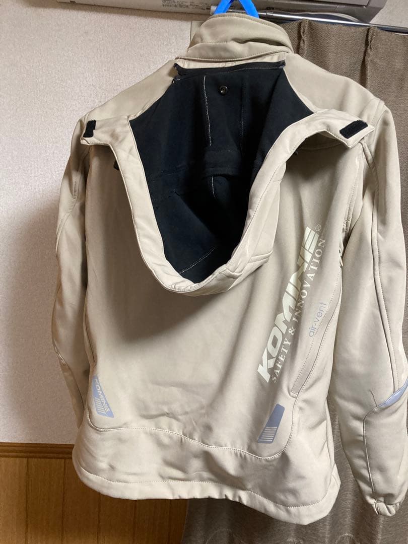 KOMINE バイクジャケット　ベージュ , JK-579 , L