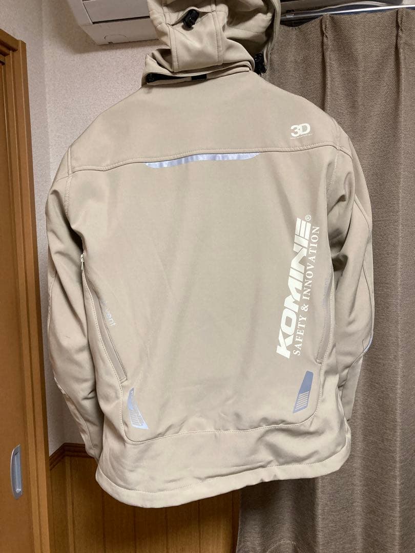 KOMINE バイクジャケット　ベージュ , JK-579 , L