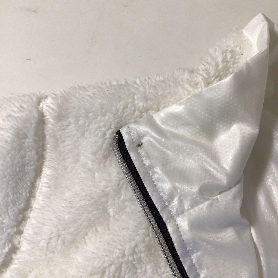 マスターバニーエディション リバーシブル ボアジャケット 白 1