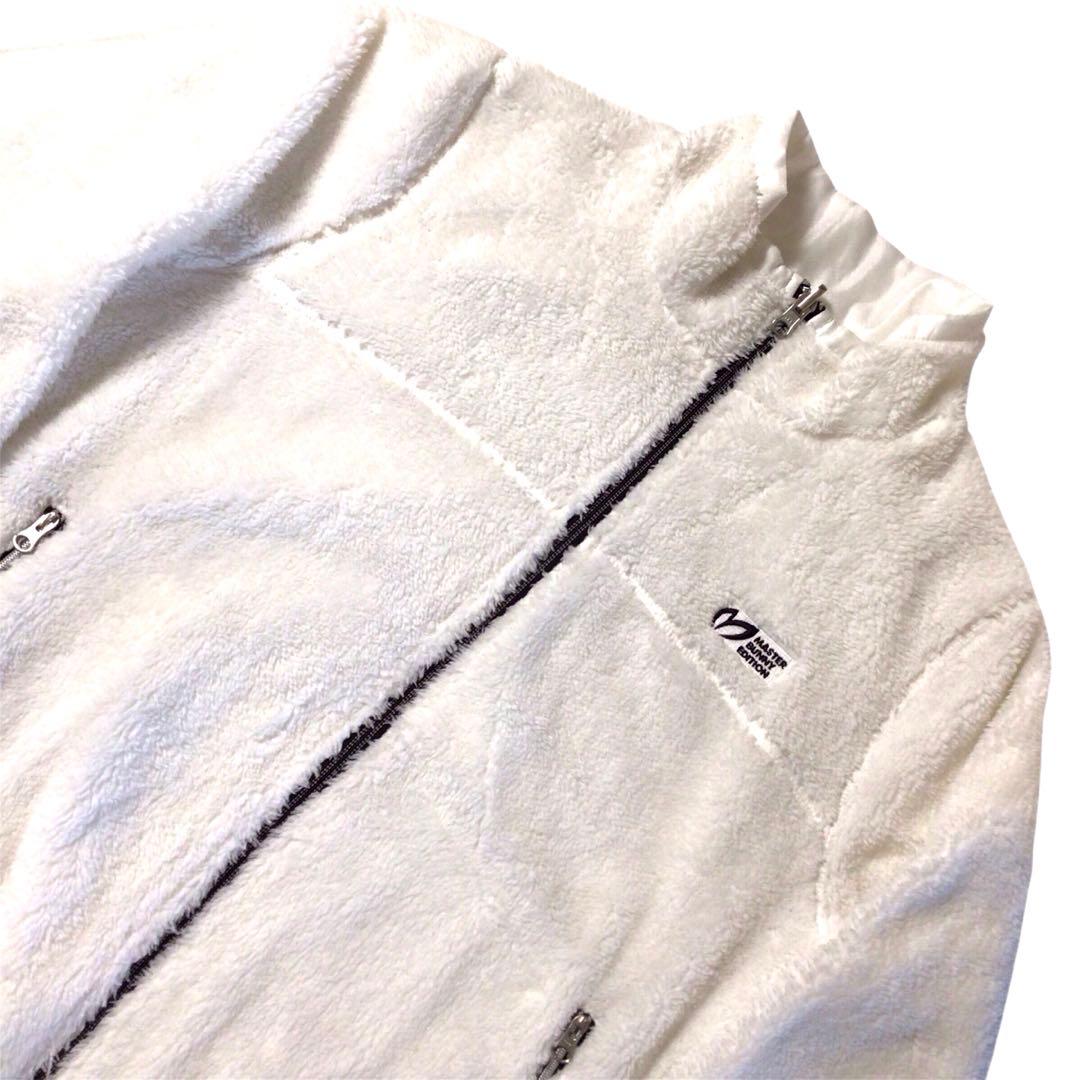 マスターバニーエディション リバーシブル ボアジャケット 白 1