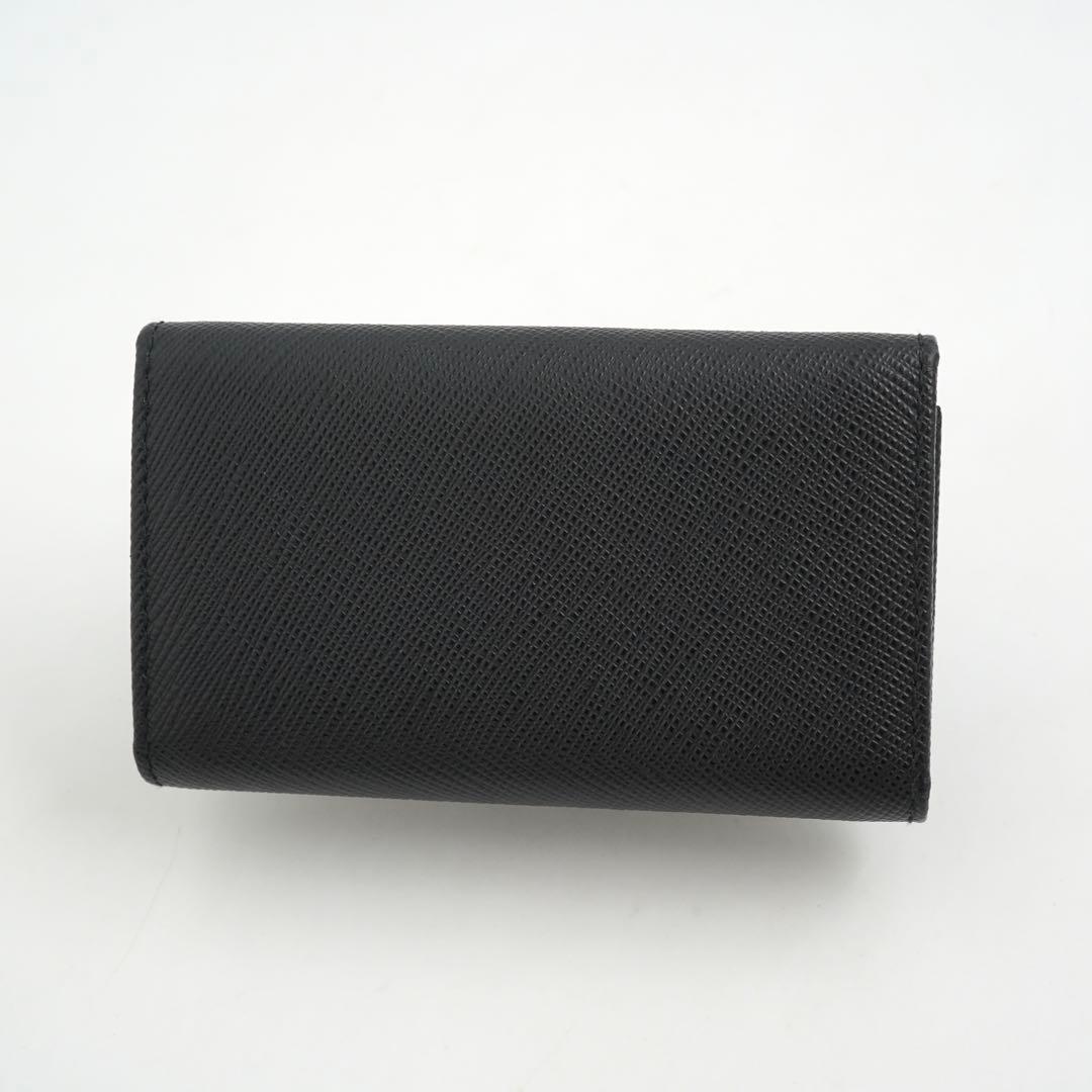 ✨未使用に近い・箱付き✨　プラダ　キーケース　サフィアーノレザー　リボン　黒