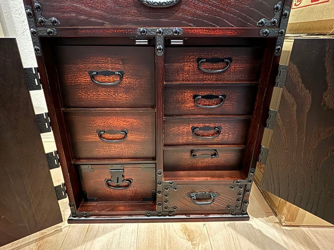 金庫 和風 レトロ 小物入れ