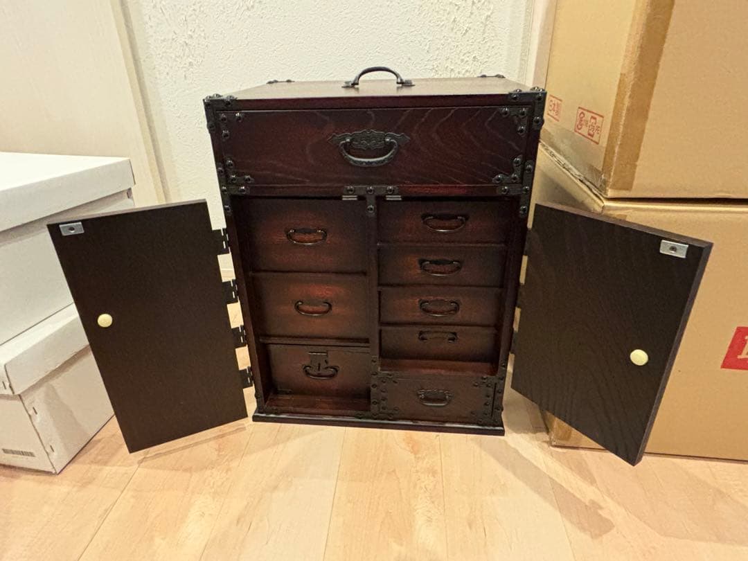 金庫 和風 レトロ 小物入れ