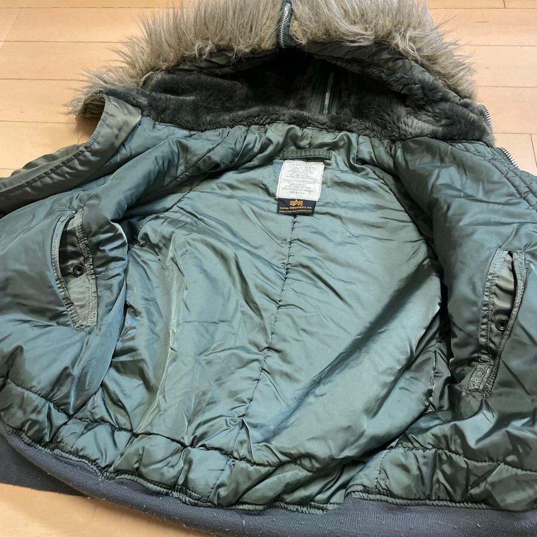 希少！ALPHA N-2B MA1フライトジャケット 短丈Y2Kアメカジ