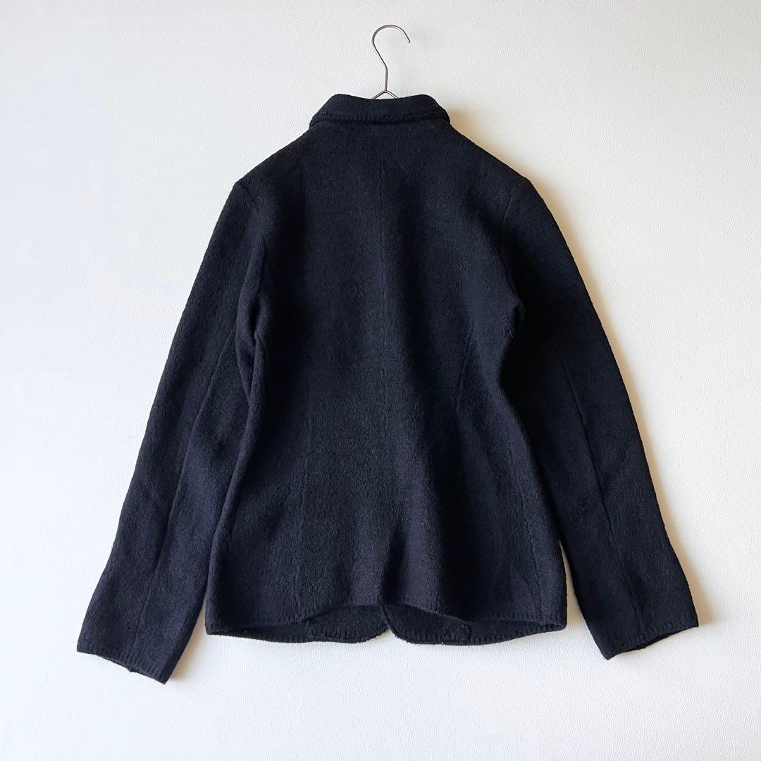 3200【極美品】45R 縮絨ウールジャケット テーラードジャケット