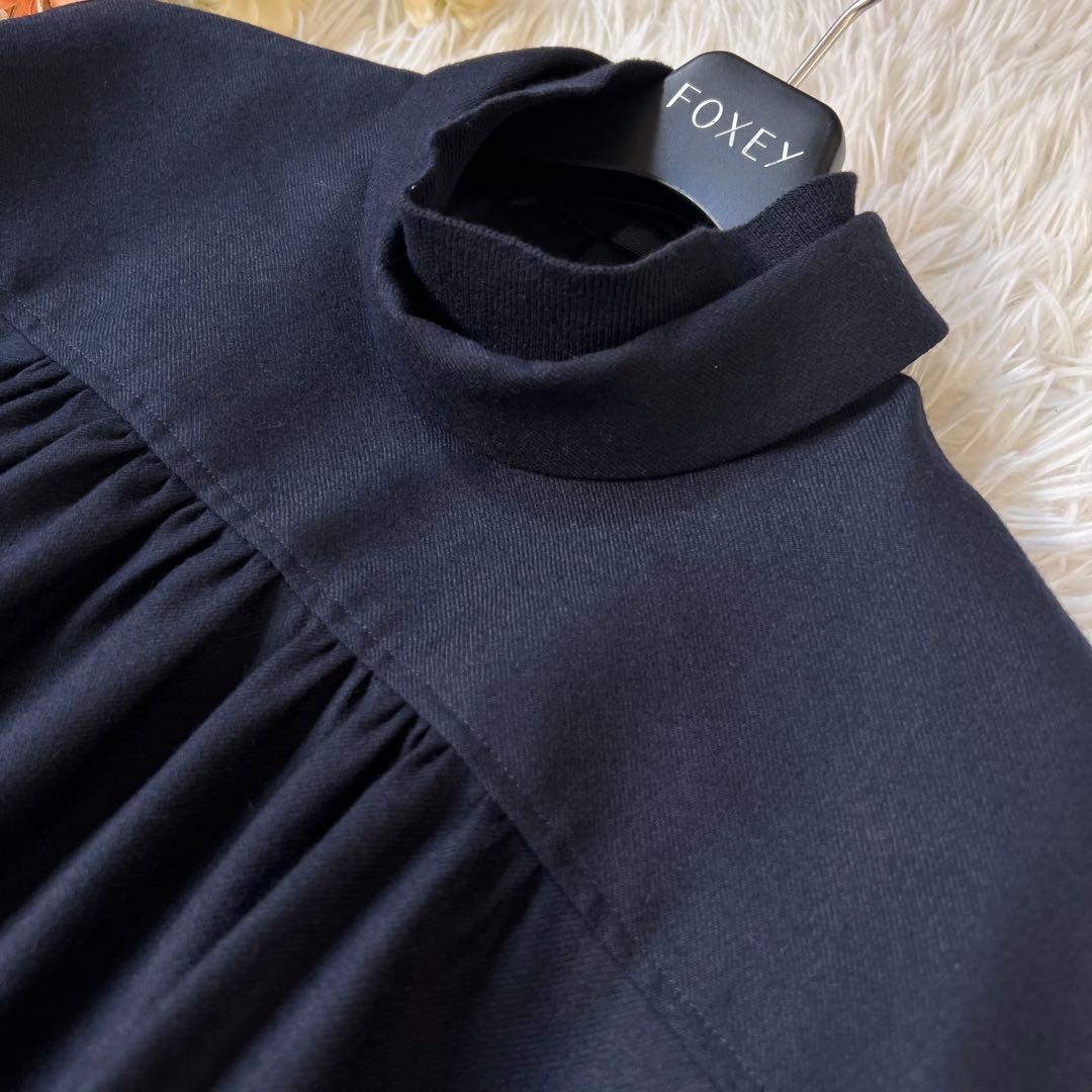 ENFOLD エンフォルド Aライン ニット レイヤードドレス ワンピース