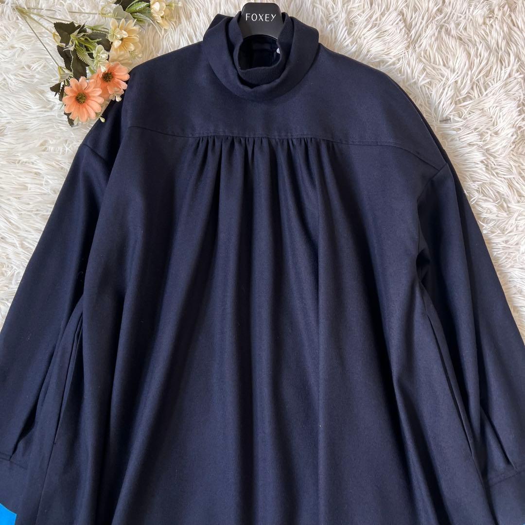 ENFOLD エンフォルド Aライン ニット レイヤードドレス ワンピース